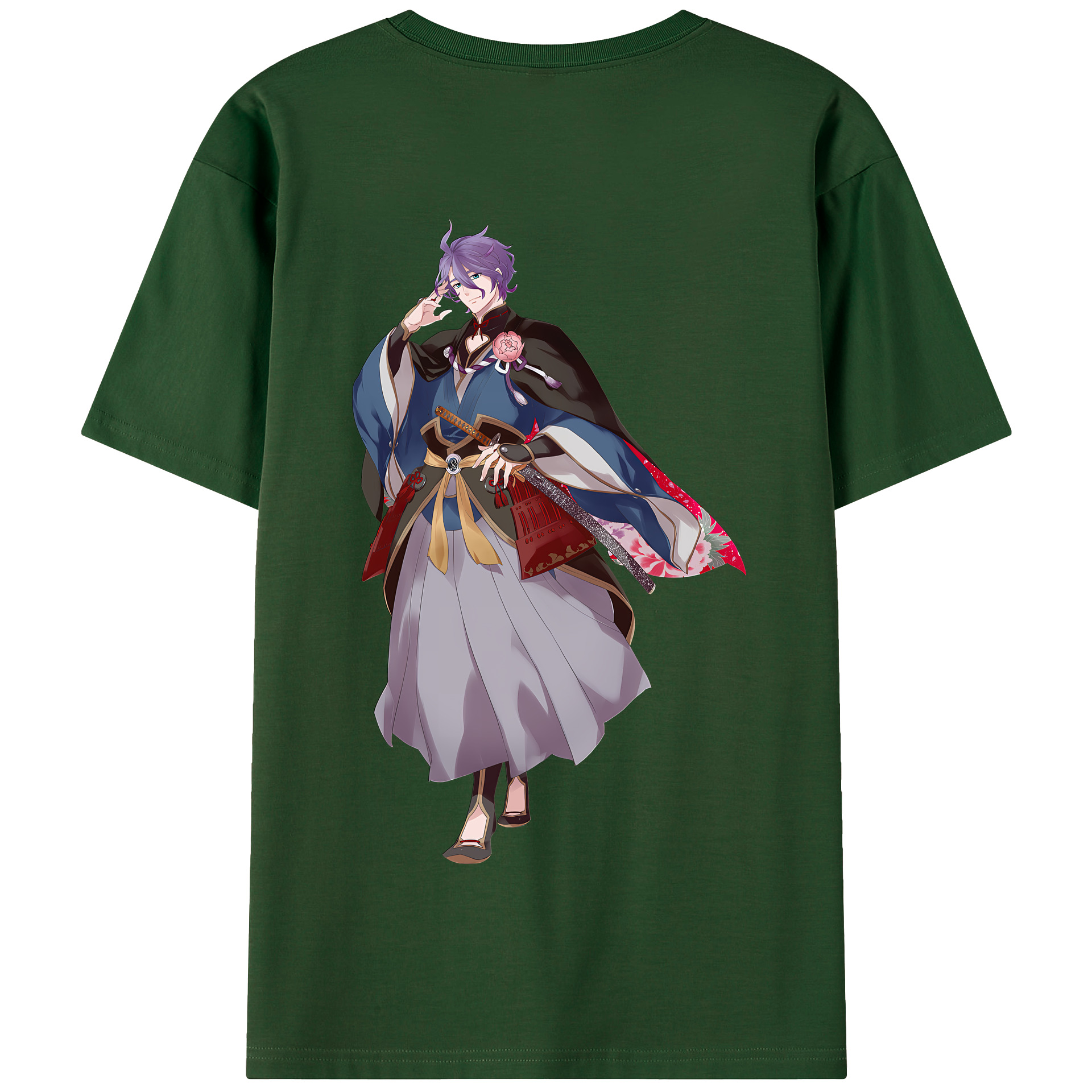 （画像用） 刀剣乱舞 Touken Ranbu 綿100％半袖Tシャツ（背面プリント）